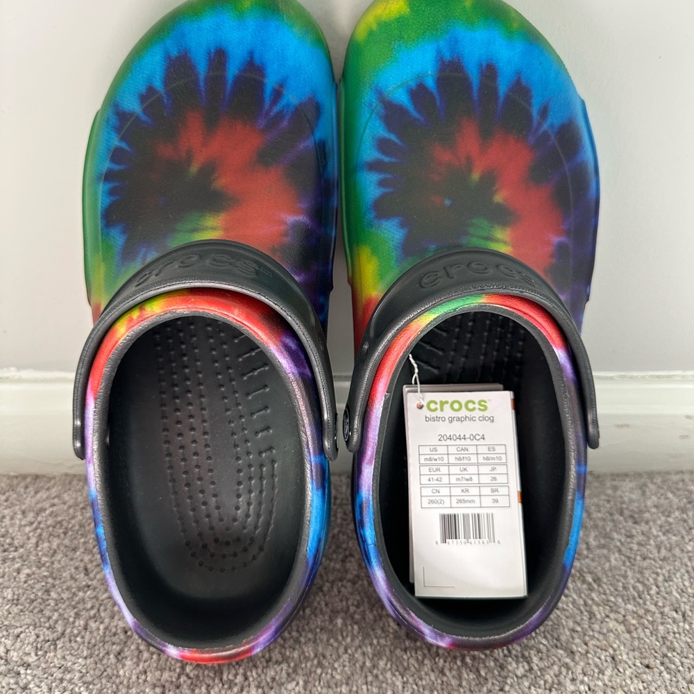 CROCS Bistro Tie-Dye Graphic Clog Women’s 10/Men’s 8
